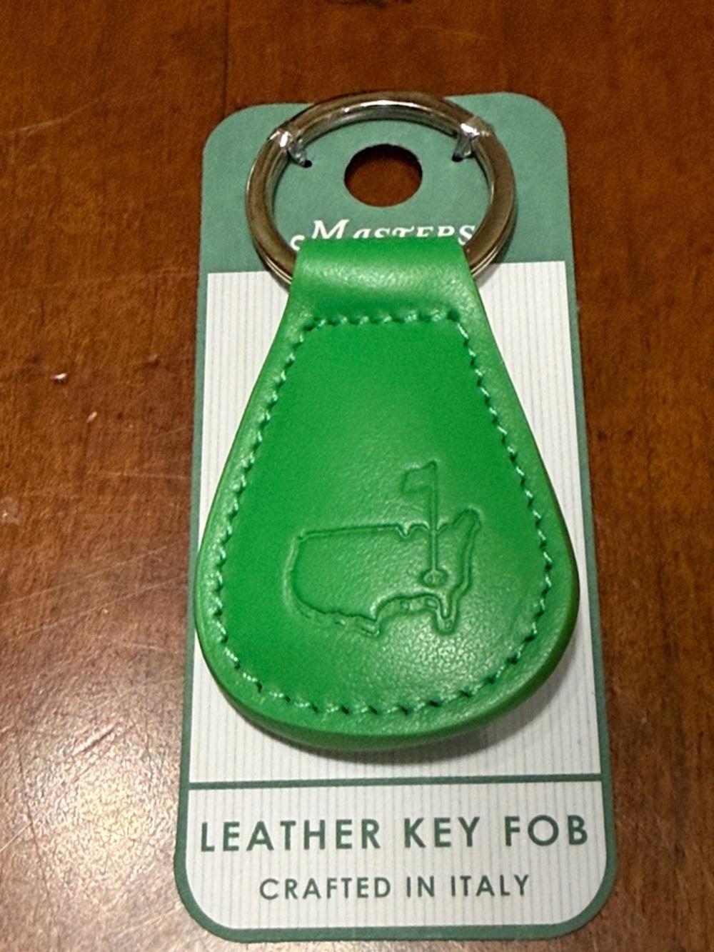 2026 Masters Tournament Green Italian Leather Key Fob!!🔥🔥🔥